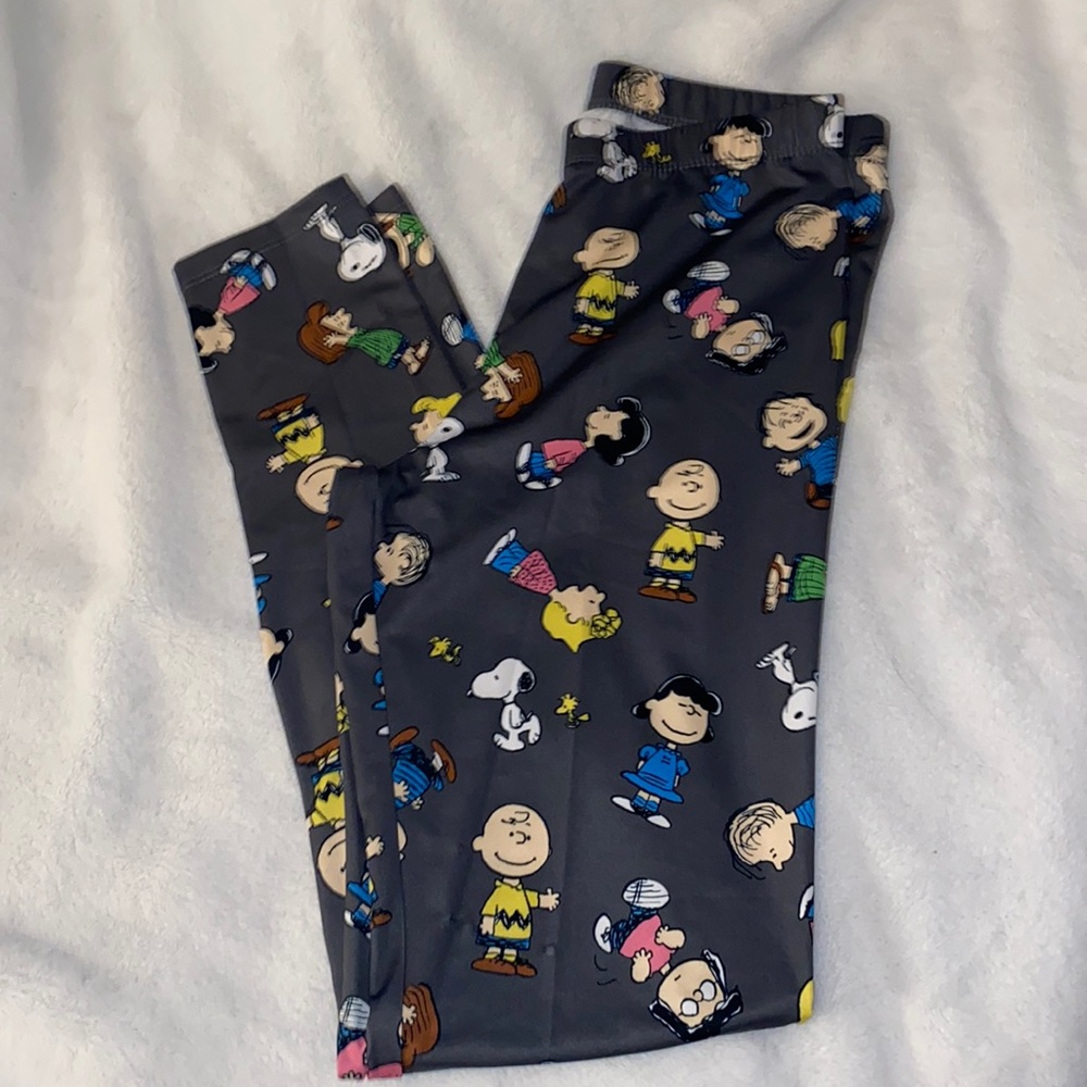 Peanuts Printed Leggings; Medium